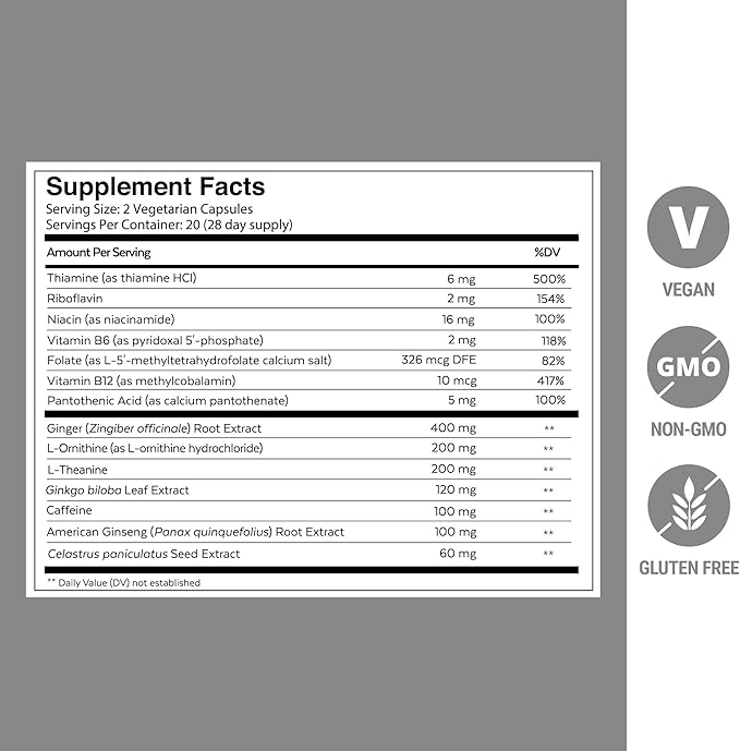 Qualia Focus Brain Booster Supplement | A Powerful Nootropic Designed to Deliver Sustained Mental Energy, Alertness, Concentration & Memory | with Ginkgo Biloba, L-Theanine Plus (Pack of 3)