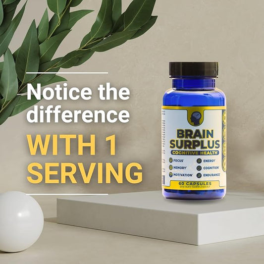 Nootropic Supplement for Memory, Focus, Energy: with Lions Mane, Ginkgo Biloba, Alpha GPC, Vitamin B12 Non GMO, Vegan, Gluten Free